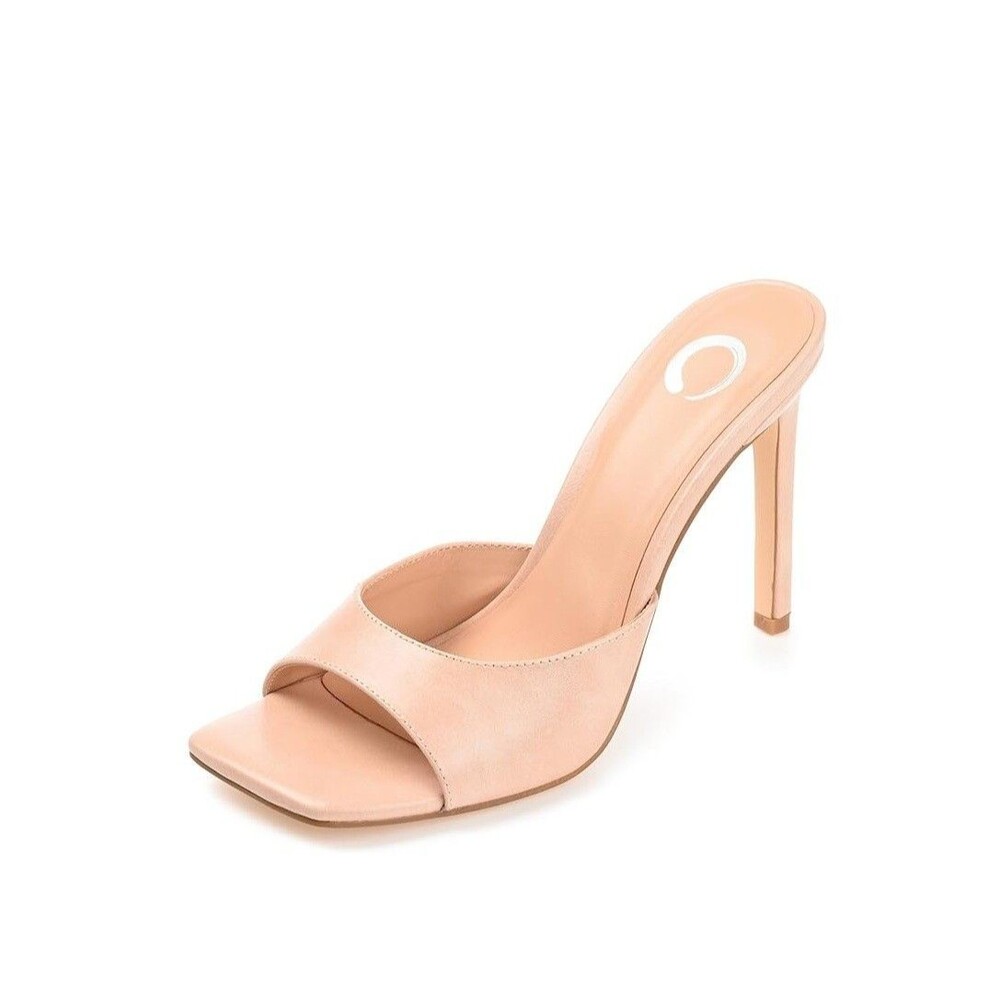 Journee Collection Womens 9 M Blush Faux Leather Marlowe Stiletto Heels NIB MG7